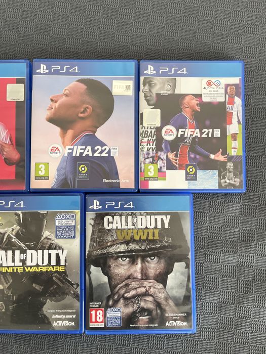 Coleção de jogos PS4