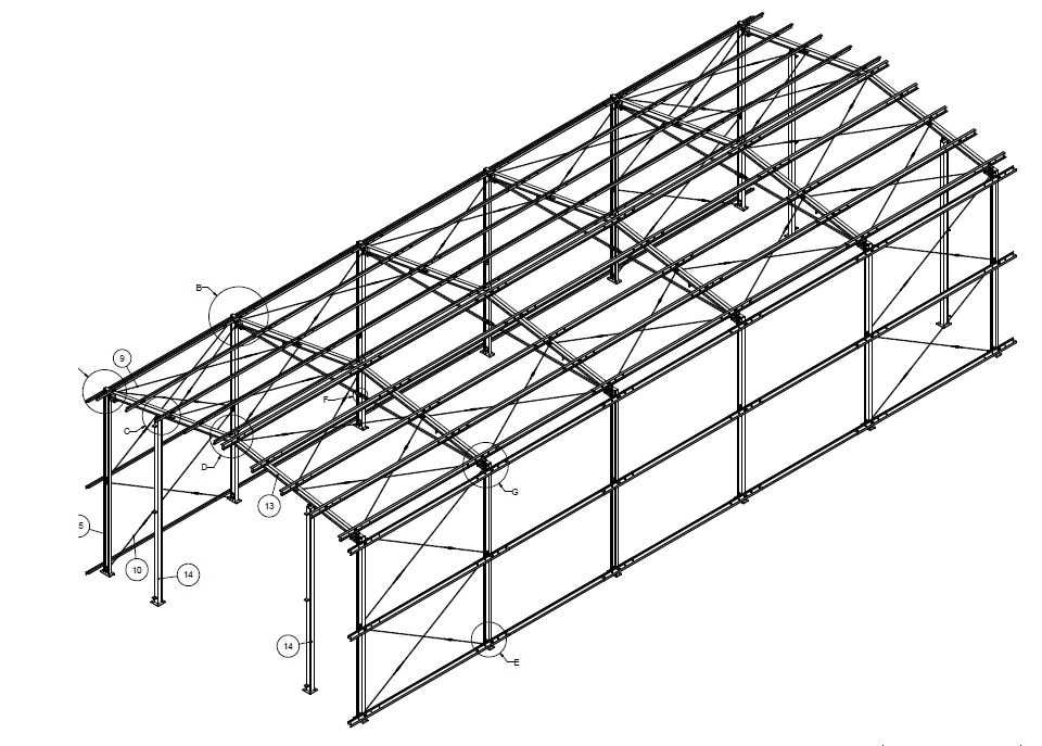 8x20 Konstrukcja stalowa hali wiaty magazynu obory budynek