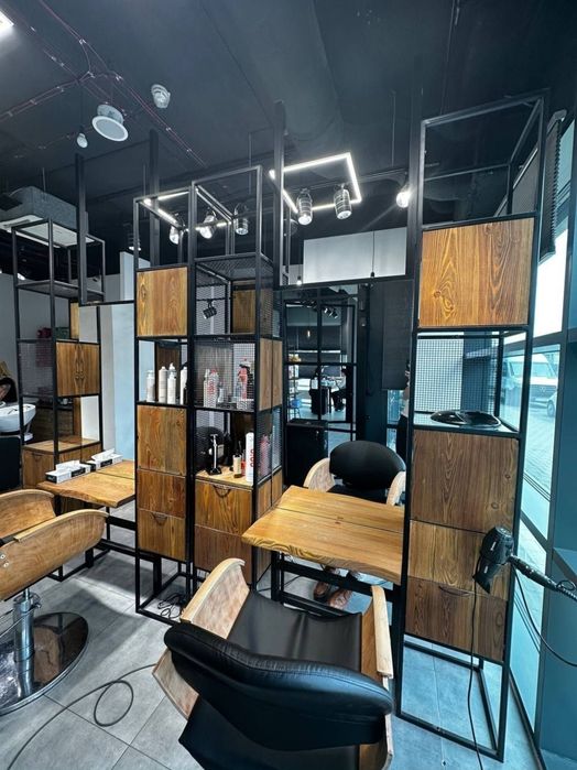 Meble fryzjerskie, witryny