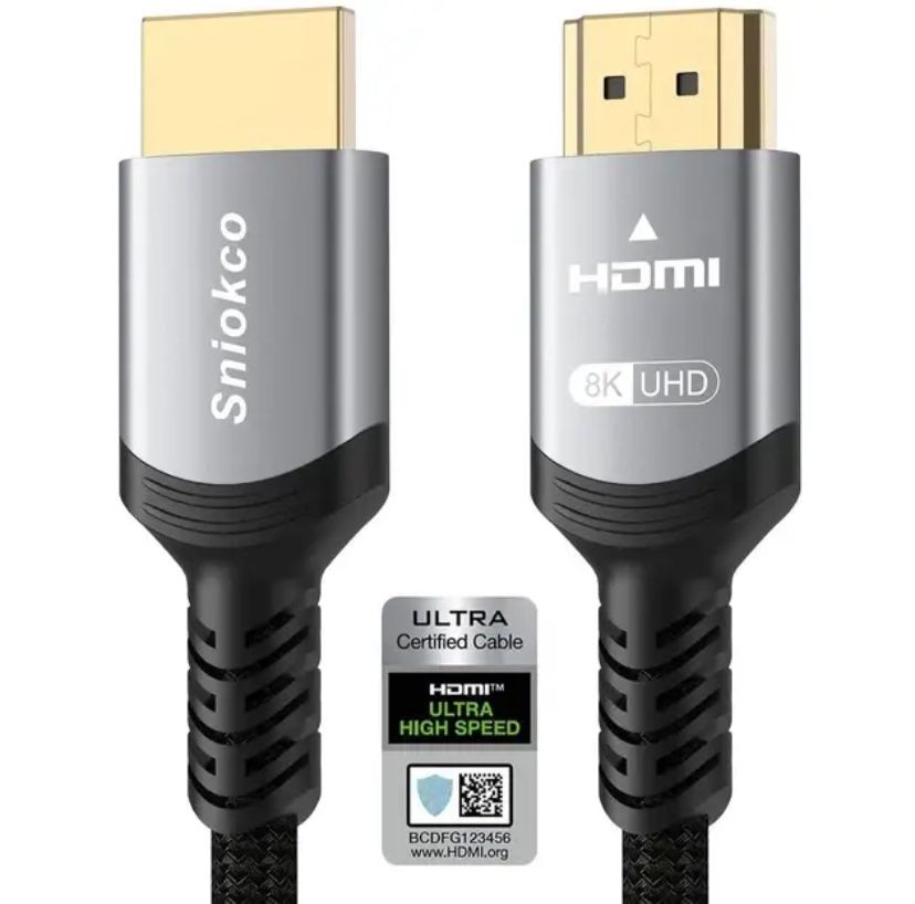 Кабель Sniokco 2 м HDMI to HDMI 2.1 8K