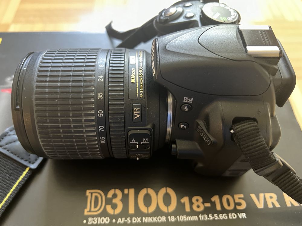 Nikon D3100 obiektyw 18-105 mm