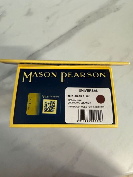 Nowa szczotka Mason Pearson NU2 Nylon Dark Ruby