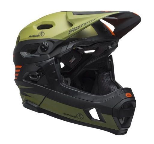 Kask BELL Super DH MIPS Fasthouse, matte green/orange, (L) 50% ceny!