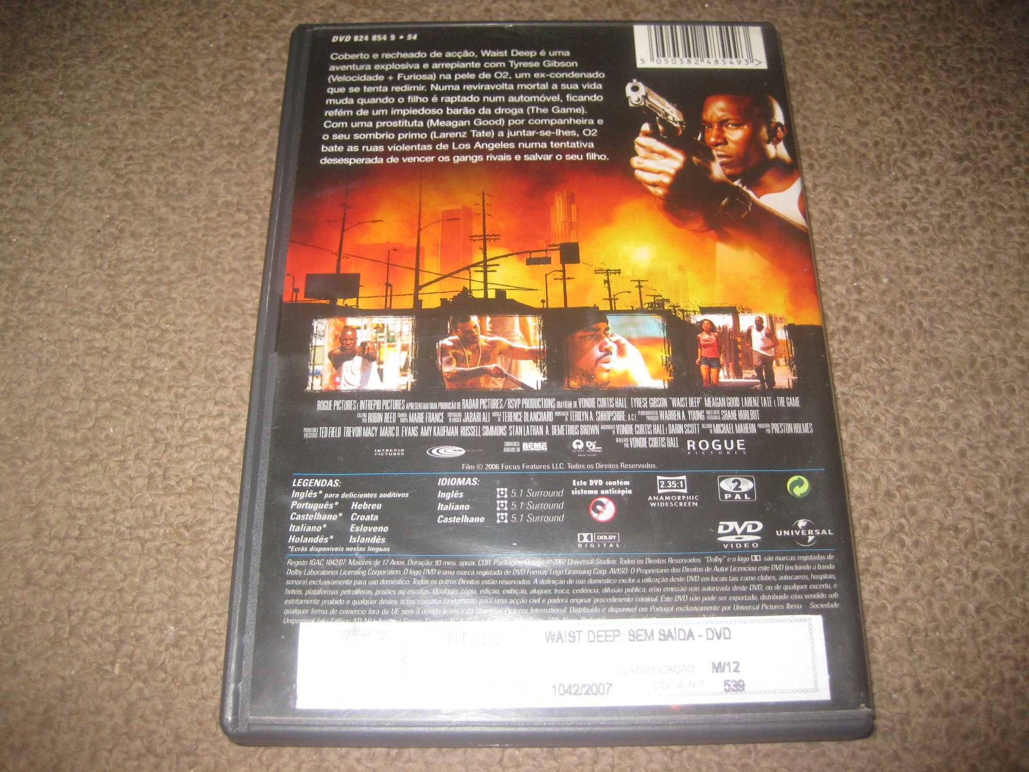 DVD "Waist Deep: Sem Saída" com Tyrese Gibson