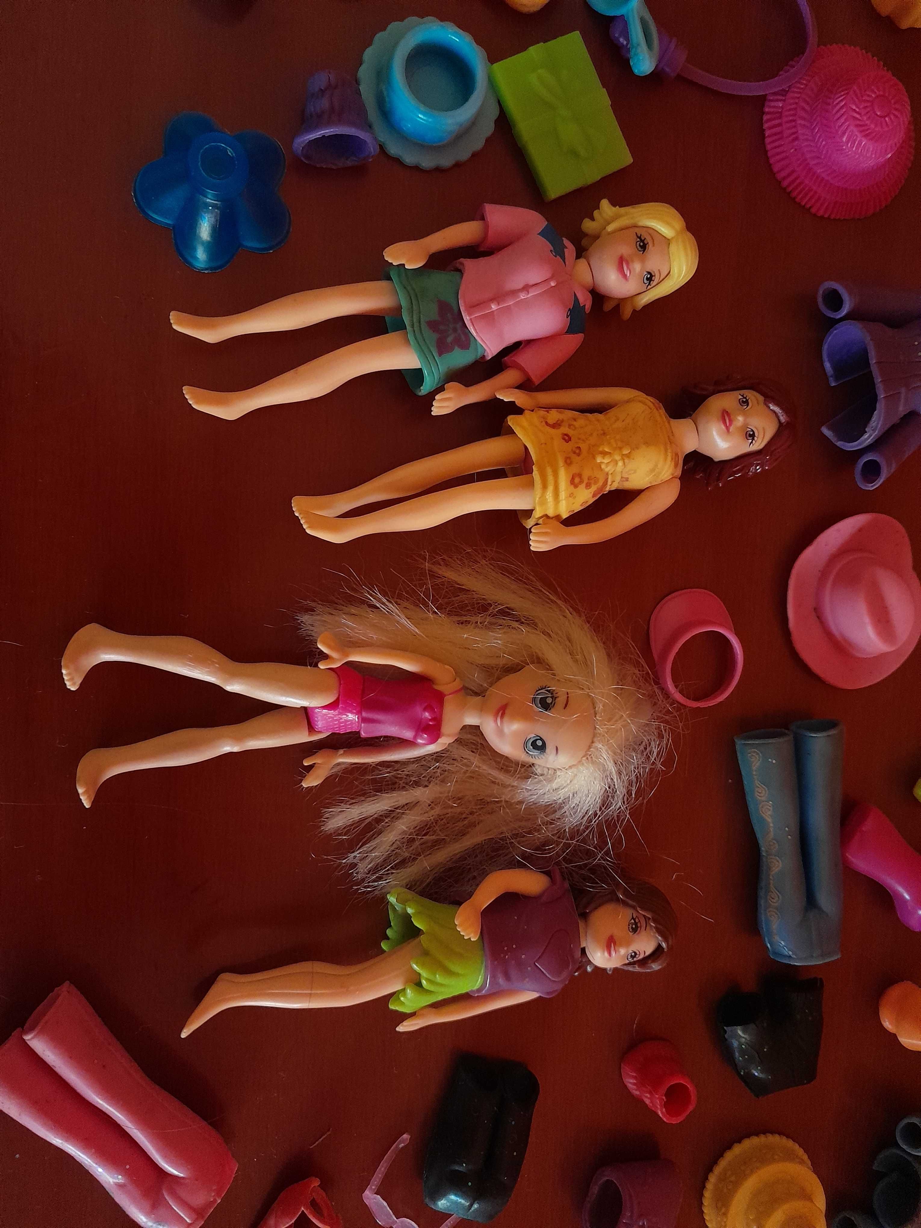 Polly pocket (casa, 4 bonecas e acessorios)