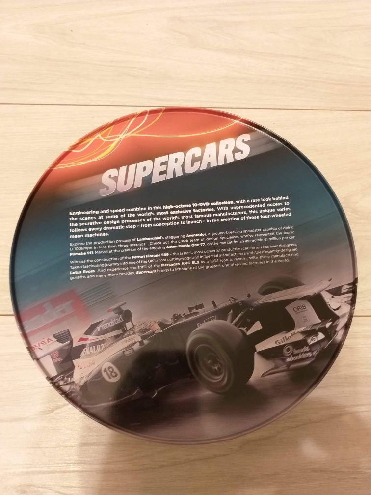 Supercars 10 DVD w limitowanej puszce upominkowej National Geographic