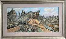 TOMASZ SĘTOWSKI ‘Desiderium’ olej, płótno, 120x60cm, certyfikat