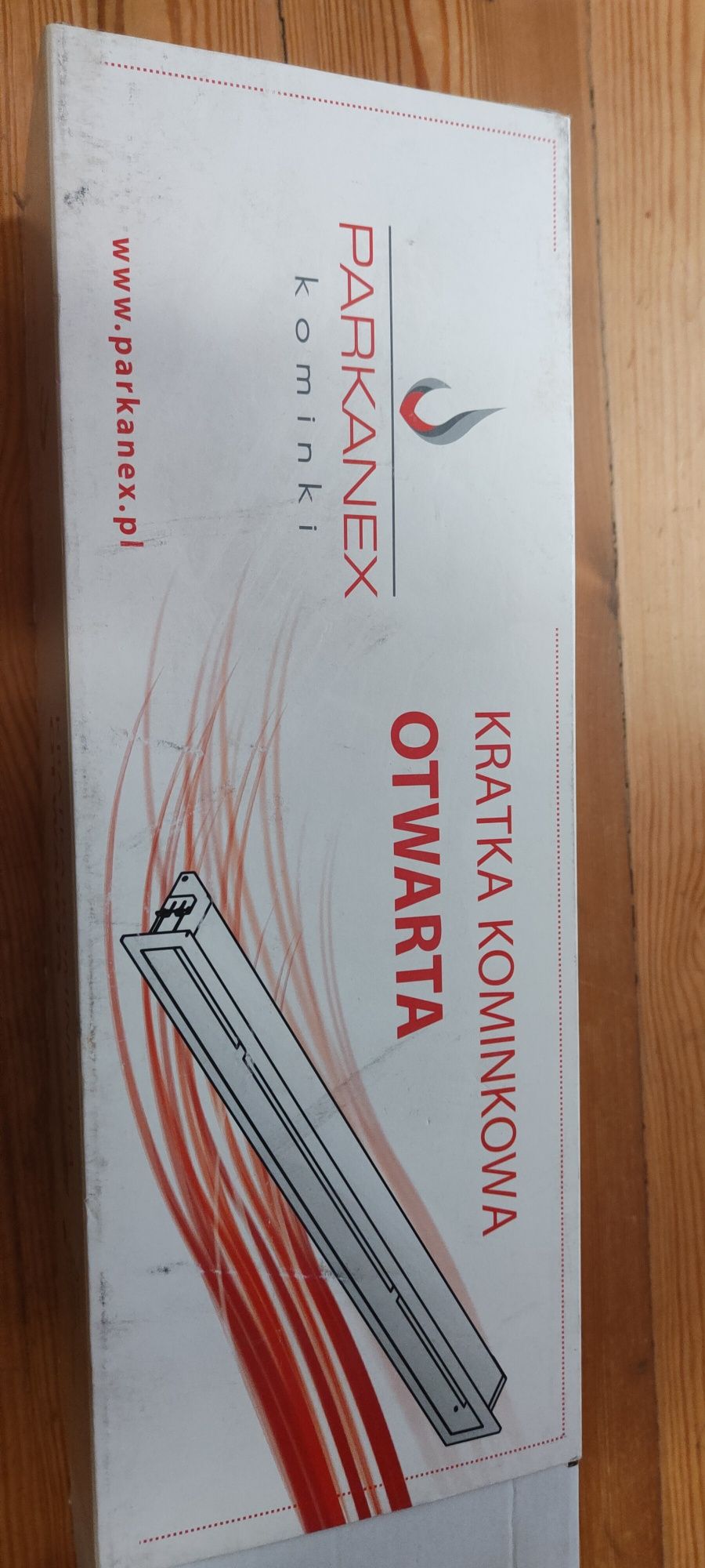Kratka kominkowa luft 400x60 inox
