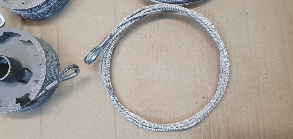 Lina stalowa z kauszą 3mm L=3000mm do bramy Hormann
