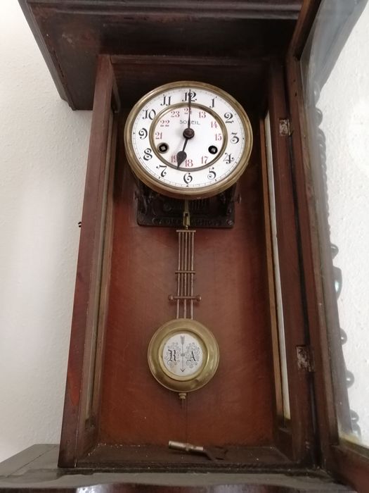 antigo relógio de pendulo, ler descrição