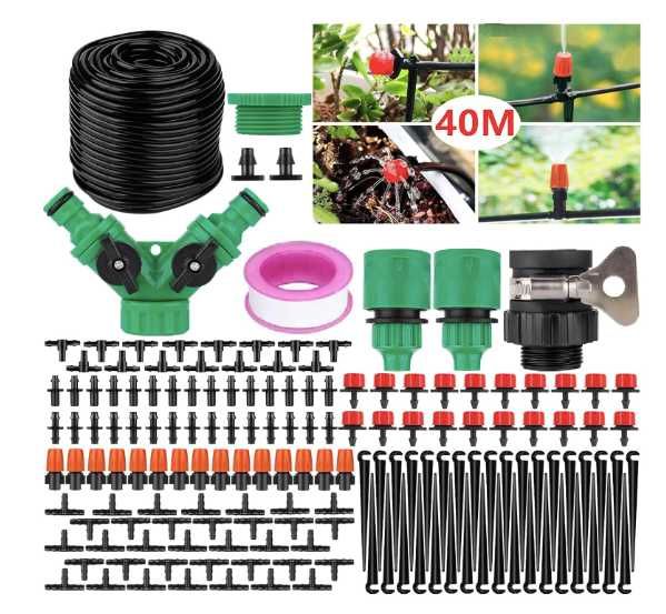 System nawadniania ogrodu, zestaw do podlewania, 158 elementów