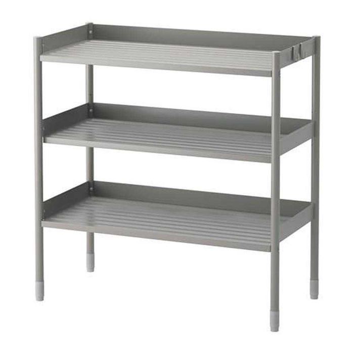 1 Estante de aço HINDO, cinza, p/ interior/exterior