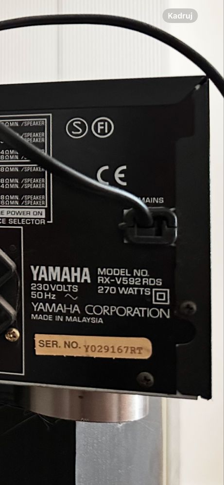 Zestaw naglosnieniowy Jamaha Amplituner RX-V592RDS kolumny Heco Victa
