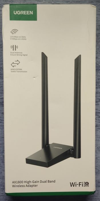 Адаптер Ugreen CM495 AX1800 WiFi 6