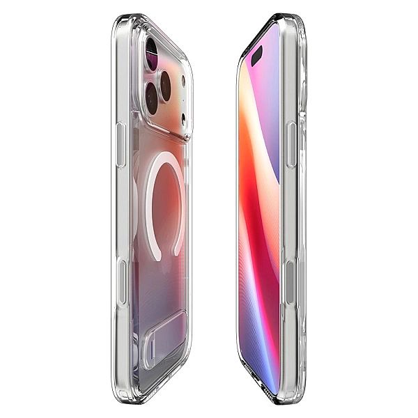 Spigen Ultra Hybrid ”S” Mag Magsafe Iphone 17 Pro Clear/White