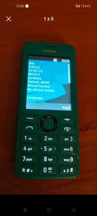 Nokia Asha 206 dual bez SIM loka ład GW niebieska