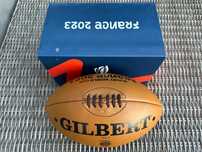 Rugby skórzana piłka Gilbert Vintage z Mistrzostw Świata z 2023 roku