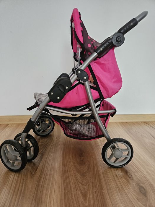 Wózek dla lalek spacerowy Doris + lalka z akcesoriami