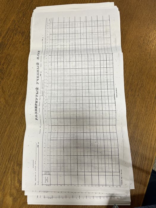 Бланк Развёрнутый учебный план. Пустографка