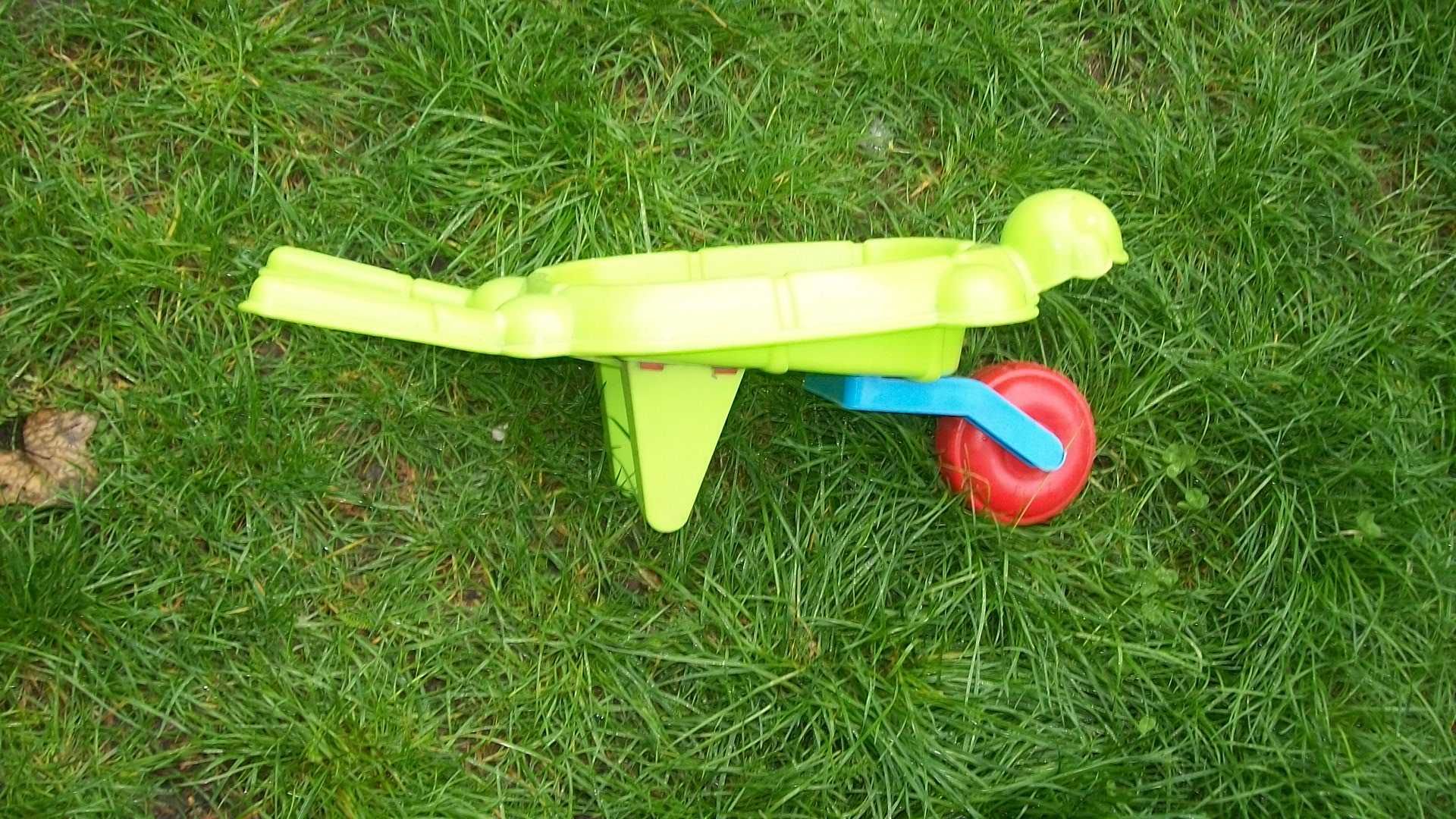 taczka ogrodowa dla dzieci do zabawek, piasku i rowerki hulajnogi