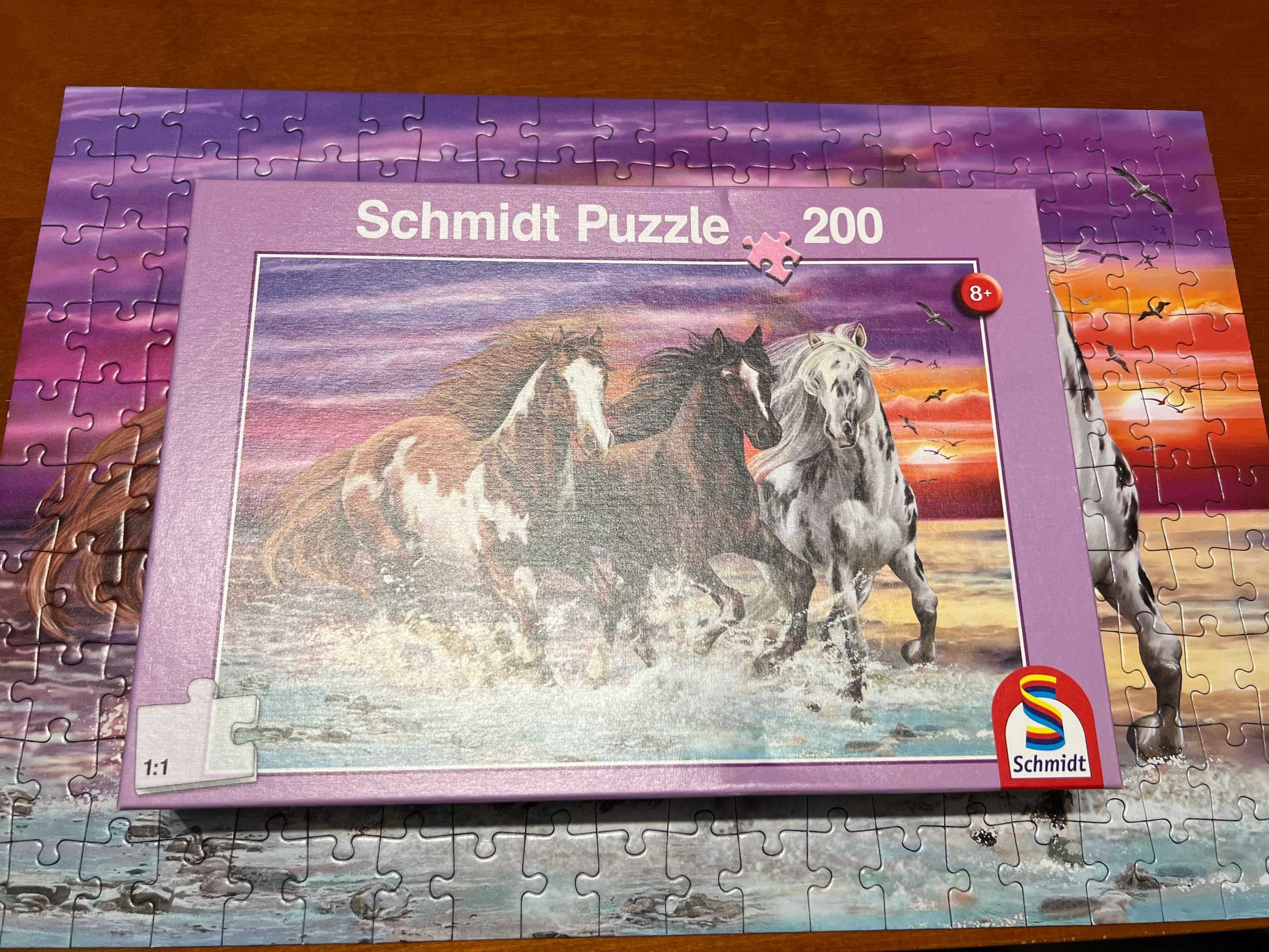Schmidt – trzy dzikie konie -200 elementów, wiek 8+,