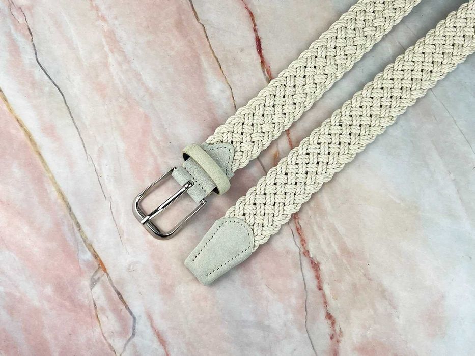 Nowy pasek SuitSupply ze skóry naturalnej bawełny skóra skórzany męski