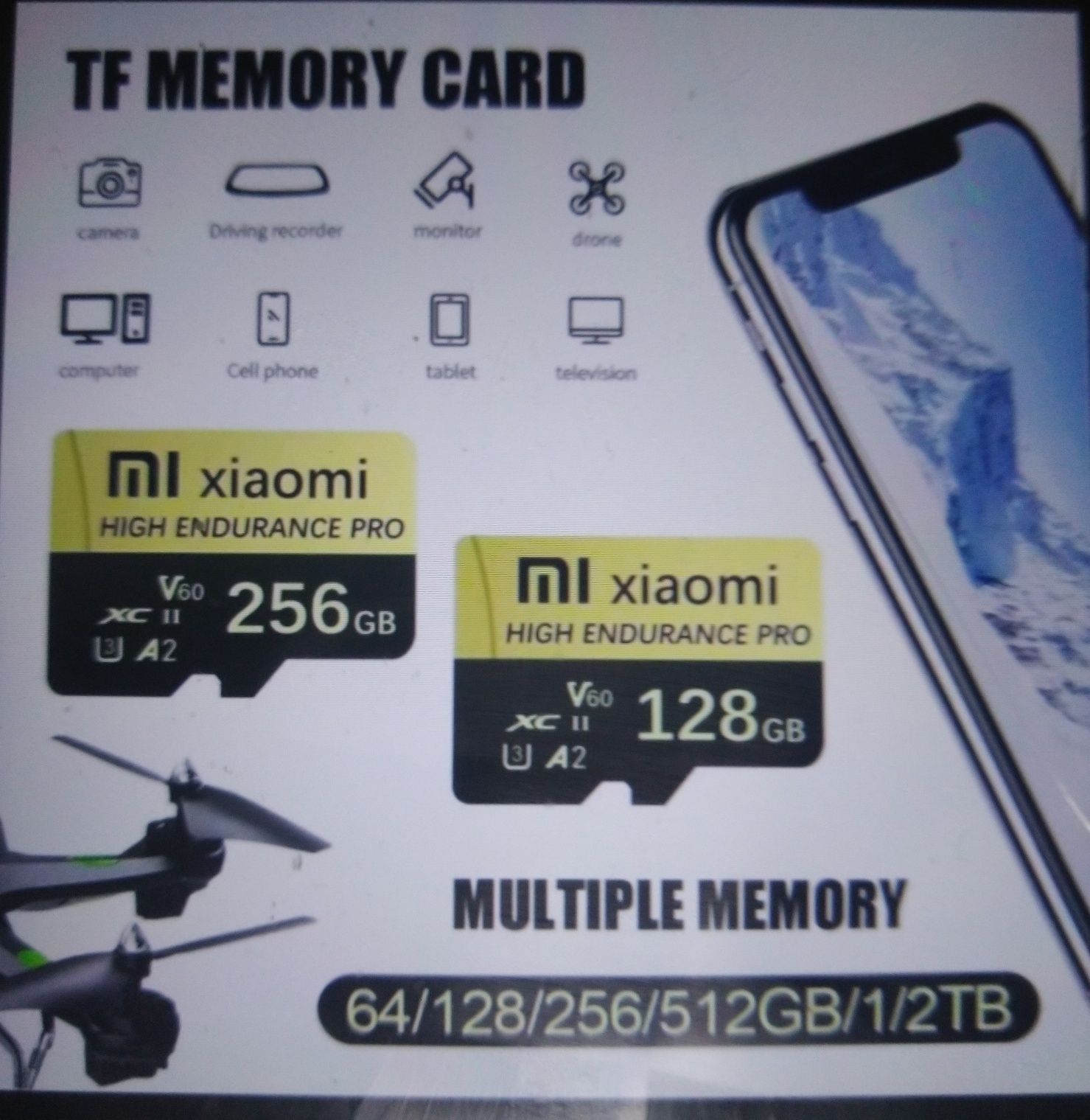 I'mКарты памяти SD   SanDian и Xiaomi на 128 Гб 10класс.