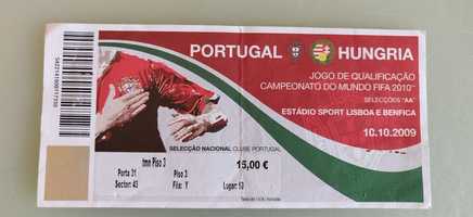Bilhete Portugal Hungria FIFA 2010