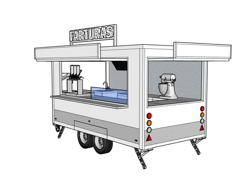 Roulote de farturas e churros