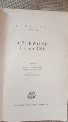 Czerwone i czarne - Stendhal. TOM I i II. PIW 1965