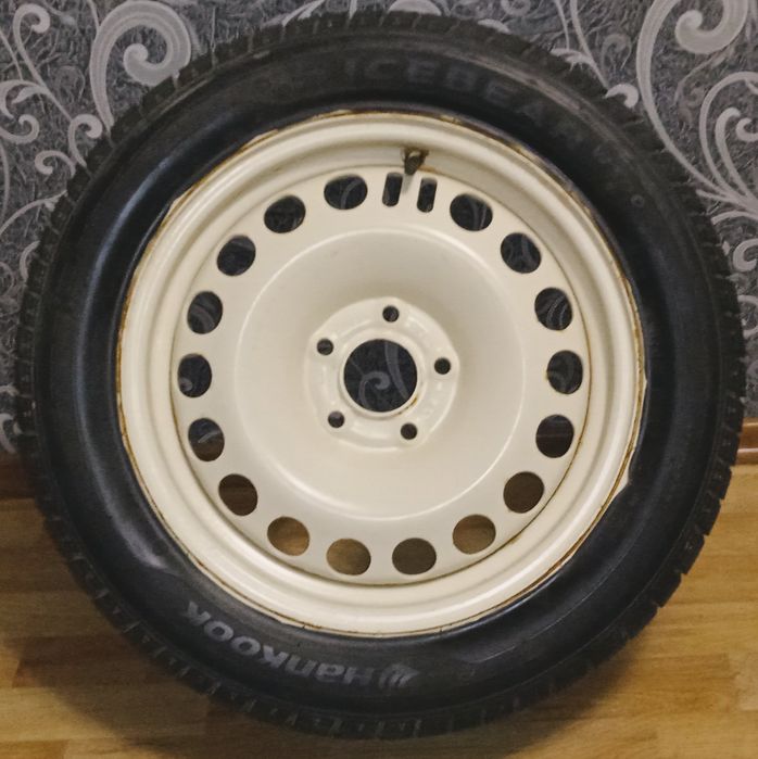 215/55 р16, 5*110. Колесо в сборе (зима) Hankook. В хорошем состоянии
