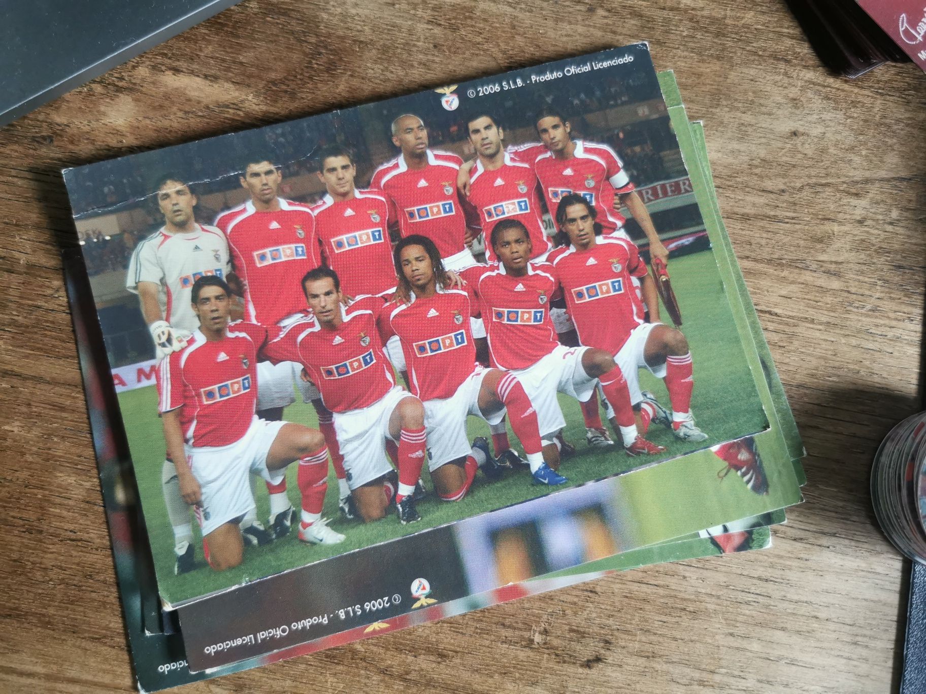 Pack Benfica 2006 | Postais, Cartas e Tazos Holograma