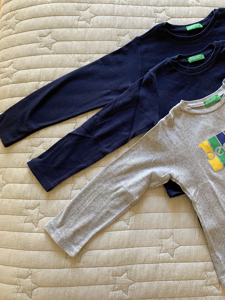 Pack 3 T-Shirts M/Comprida Benetton (18-24)(2-3)