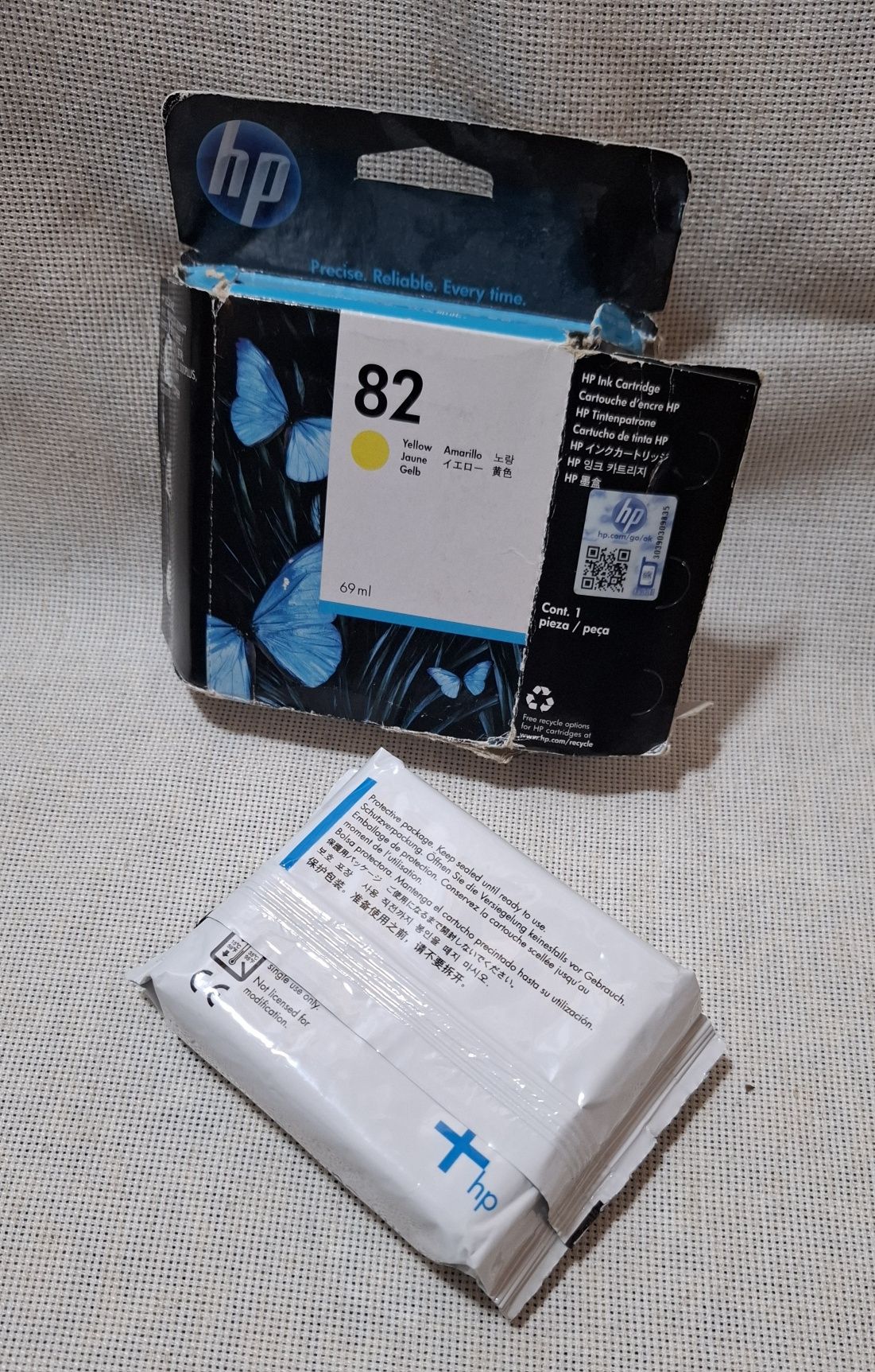 Картридж оригінальний HP 82 Yellow C4913A