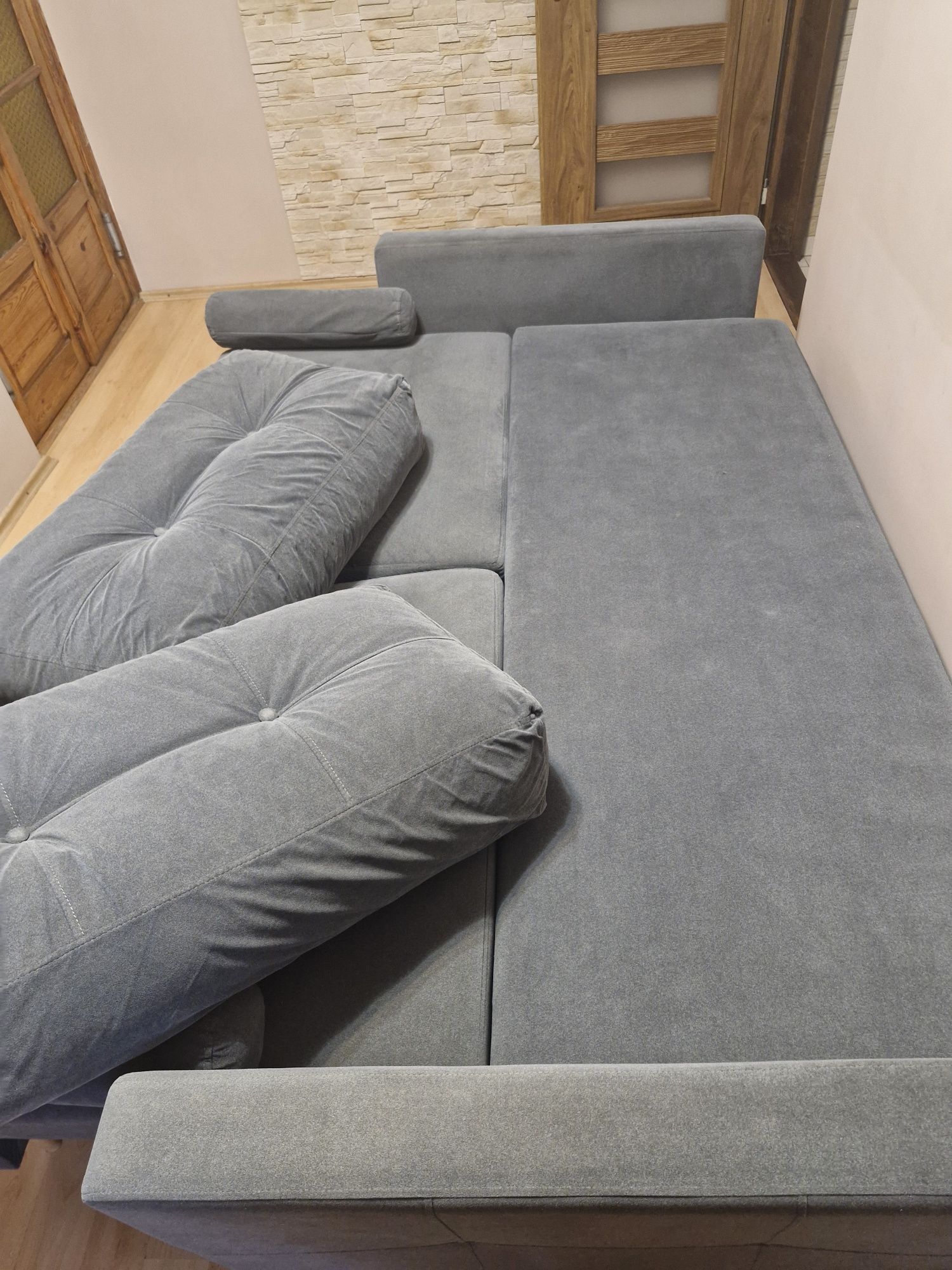 Sofa szara 3 osobowa funkcja spania