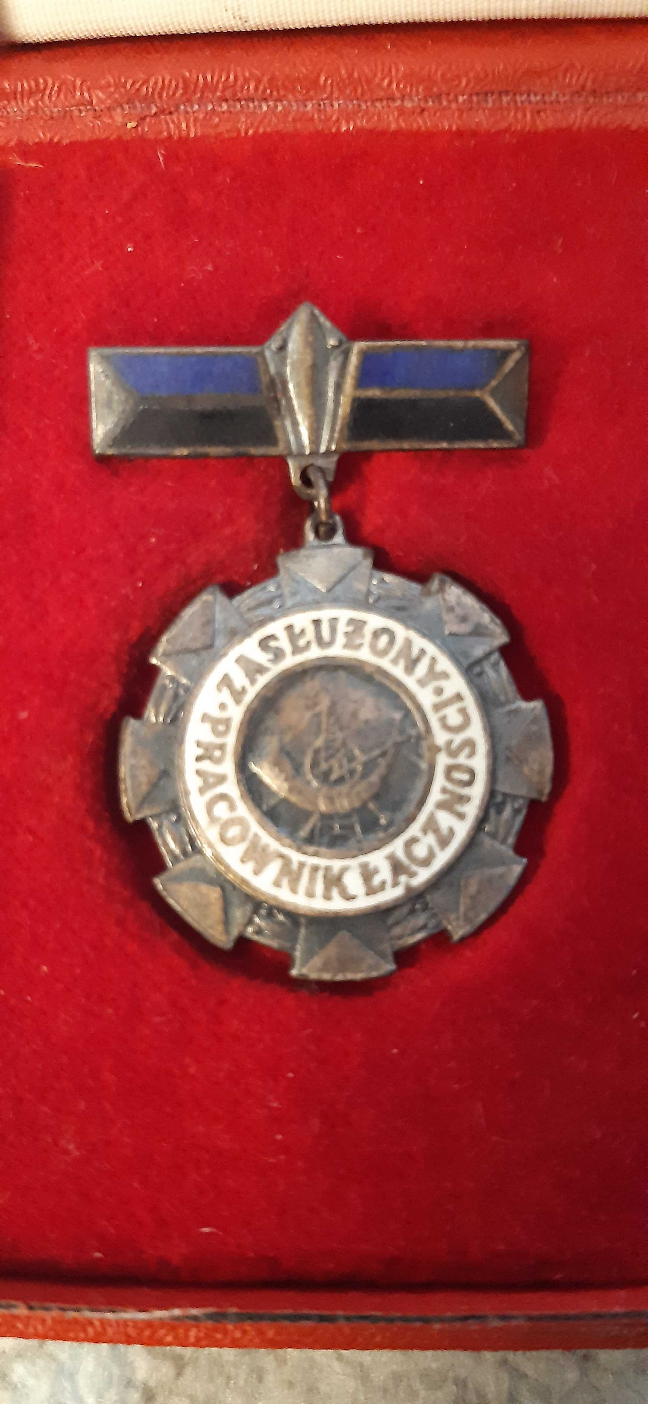 stary medal zasłużony pracownik łączności