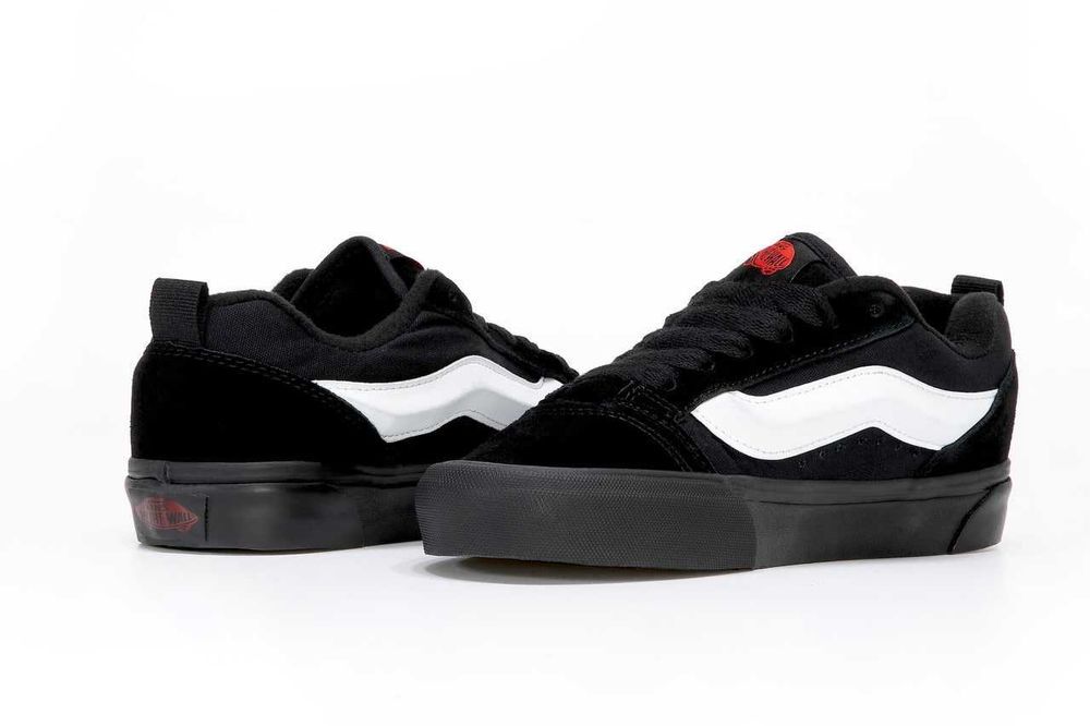 Женские / мужские кеды Vans KNU Skool Black White кроссовки ванс кеди