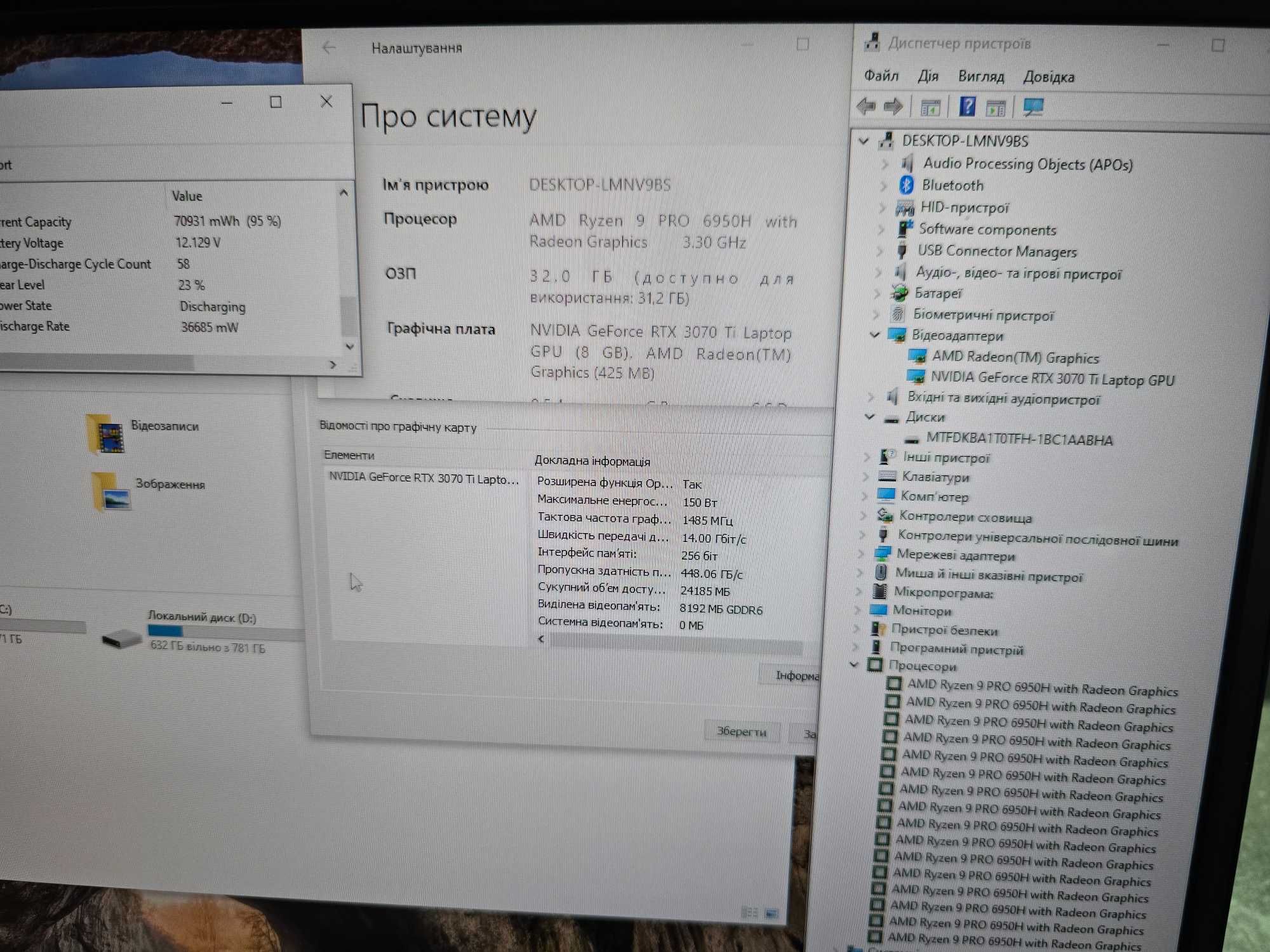 Ігрова ноутбук Dell Alienware M17 R5/Ryzen 9 PRO/RTX 3070ti 150W/32Gb