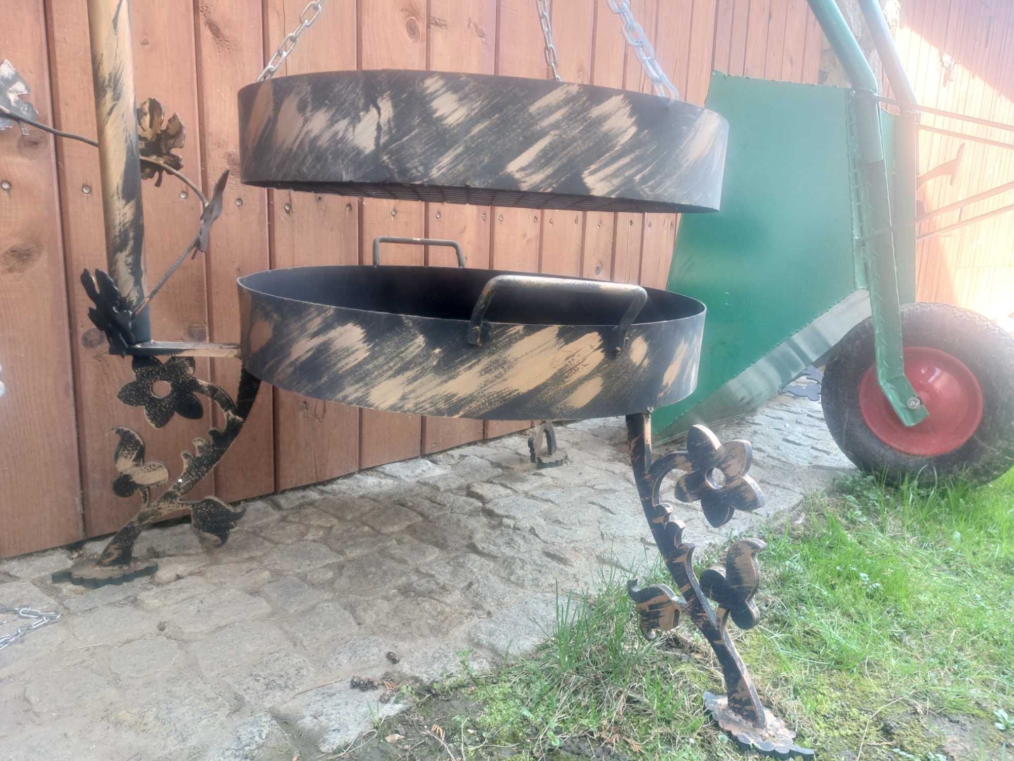 Grill ogrodowy stalowy
