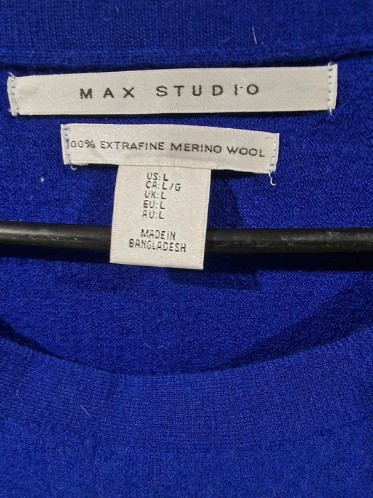 Chabrowy sweterek damski extrafine merino