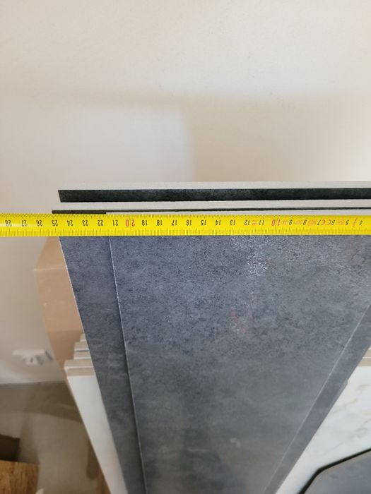 Gres szkliwiony 120x120 cm. Graphite lappato