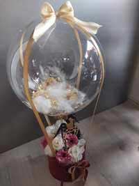 Box rocznica urodziny prezent balon baloon box glamour roze ferer