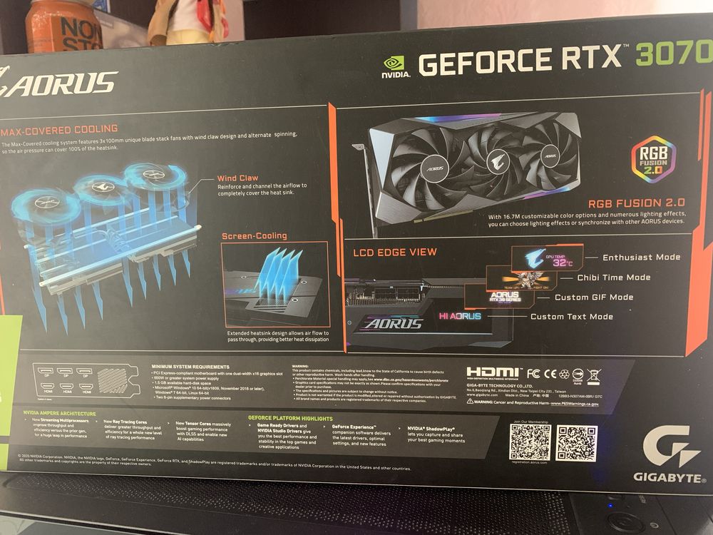 Nvidia GeForce RTX 3070 Aorus Master в идеале!