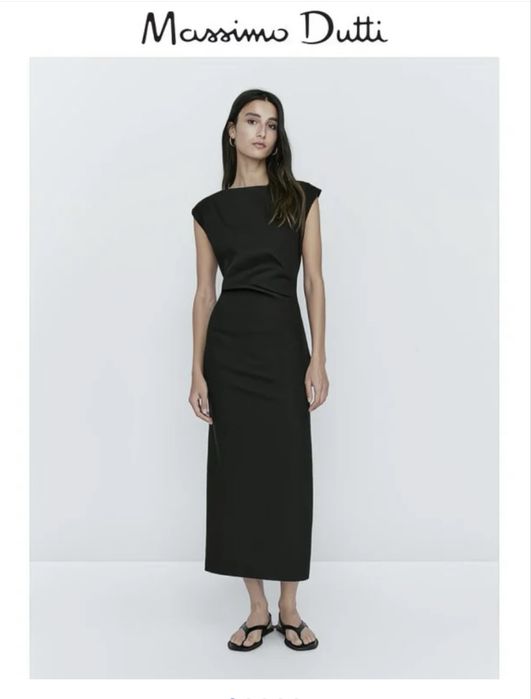 сукня з суміші льону та віскози massimo dutti, нова, оригінал