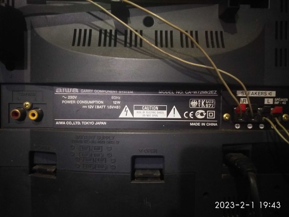 Магнитола AIWA CA-W72Mk2. Музыкальный. Музичний.