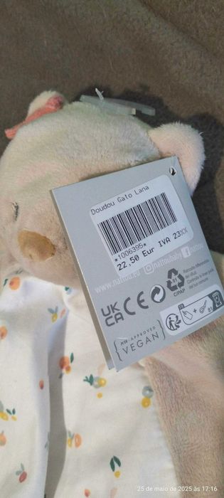 Doudou para bebé NOVO