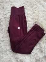 legginsy Gym glamour M L bordo