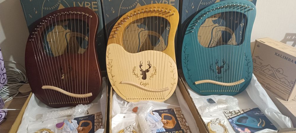 Cega Ліра , міні арфа 16, 19, 21 струн