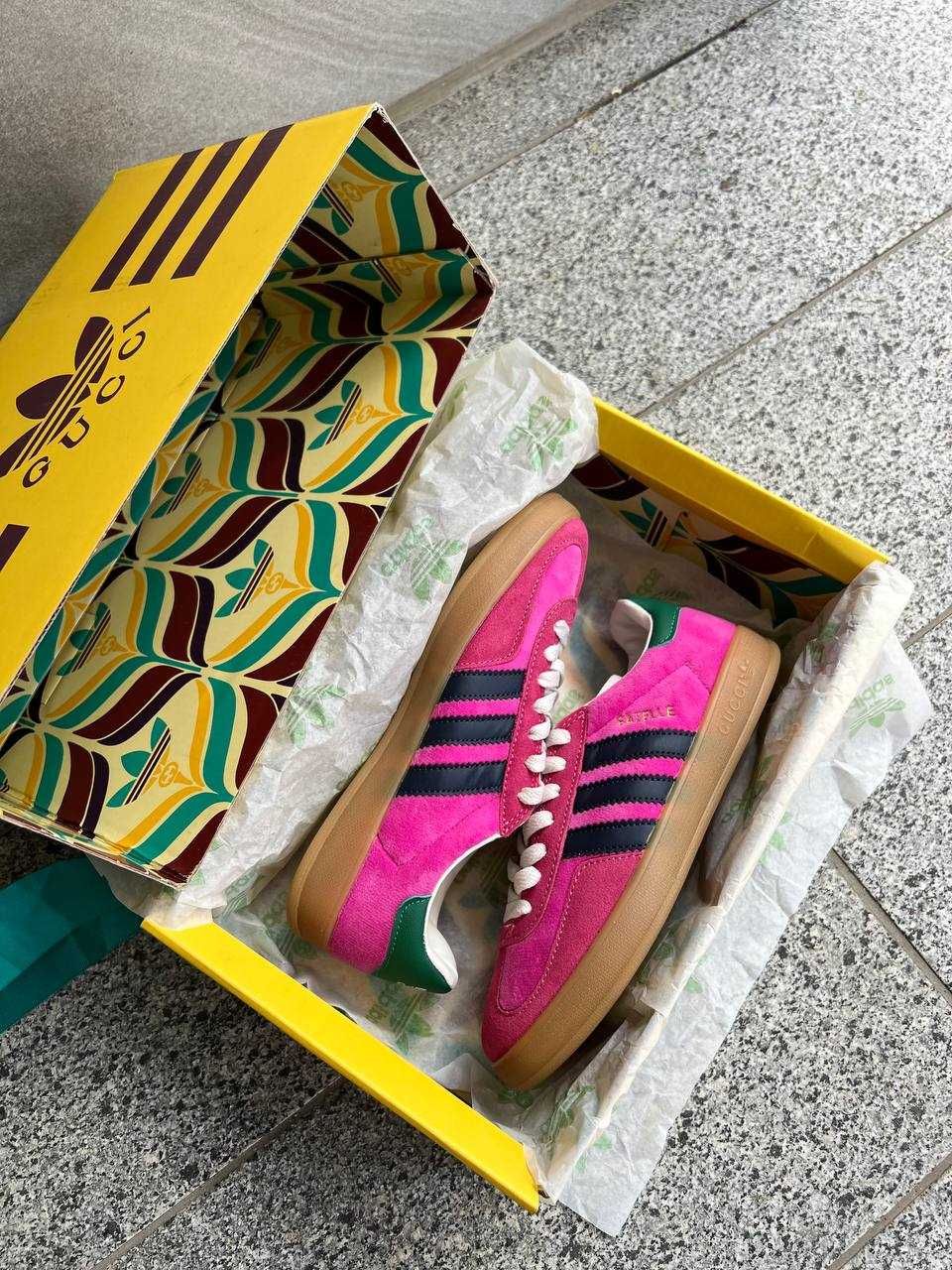 Gucci x Adidas Gazelle Pink Velvet