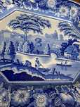Travessa antiga loiça azul